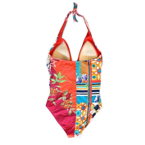 NWT Johnny Was Color Twist One Piece Swimsuit - Picture 14 of 16